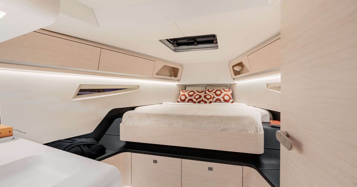 Saffier 46 Med, une cabine avant digne d'un yacht